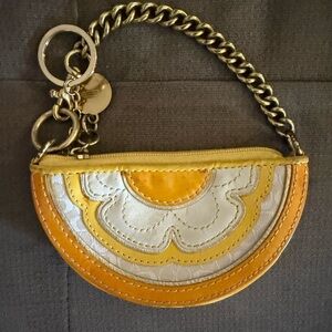 coach lemon coin purse